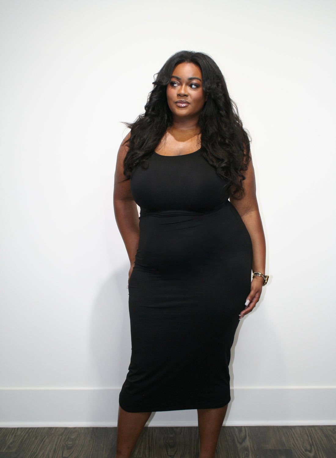 Second Skin Maxi Dress in Black