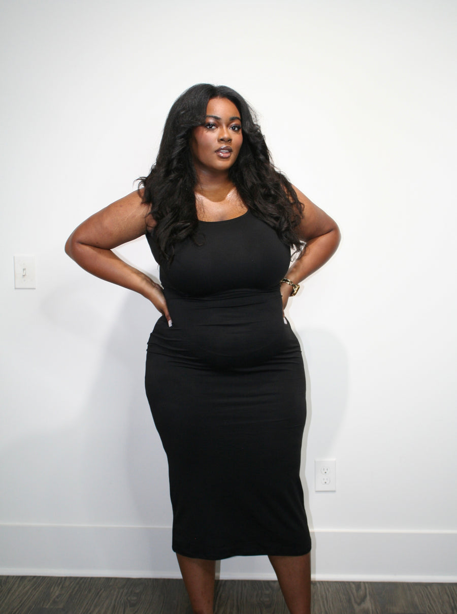 Second Skin Maxi Dress in Black